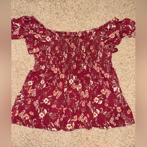 Off the shoulder flowy top